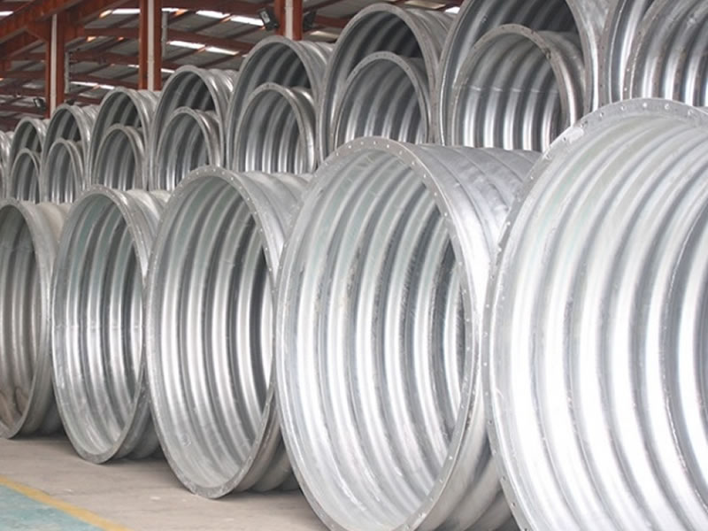 Annular corrugated steel pipes