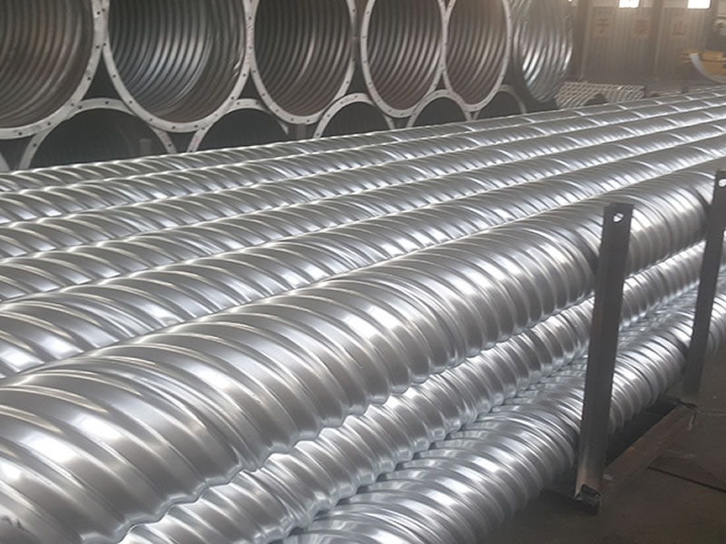 Helical corrugated steel pipe