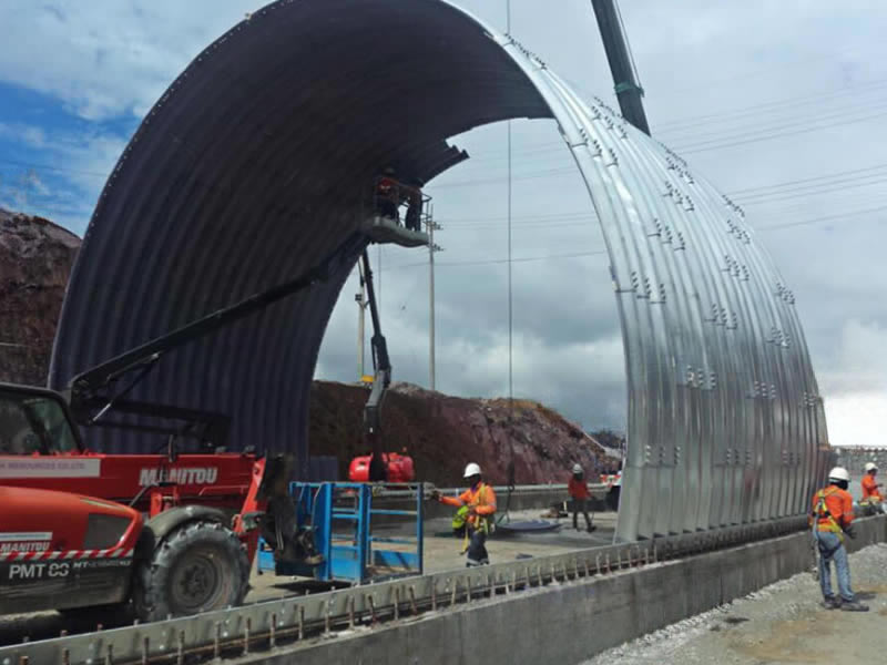 High Profile Arch Corrugated Steel Arch Culvert