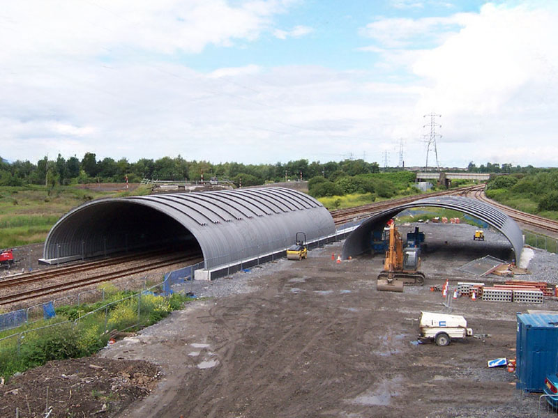 Large Span Corrugated Steel Arch culverts for Railway Infrastructure