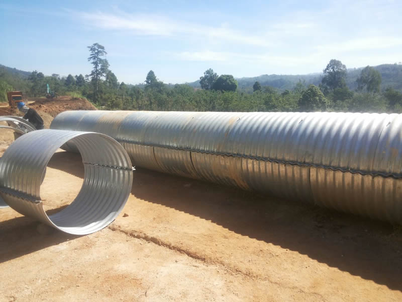 Nestable Galvanized Corrugated Steel Pipe